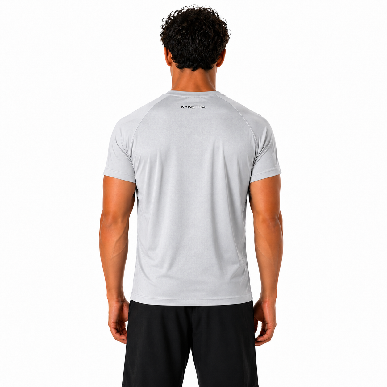 T-shirt tecnica Kynetra Control Dry con protezione UV - Grigio Chiaro